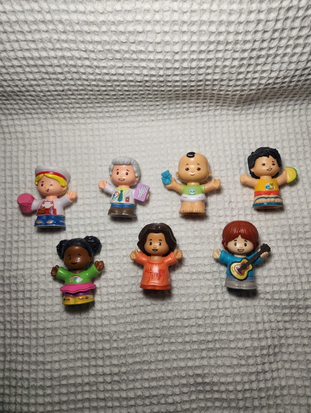 Assorted Little People Kids Figurine Toy Set - Multicolor Characters Set Of 7